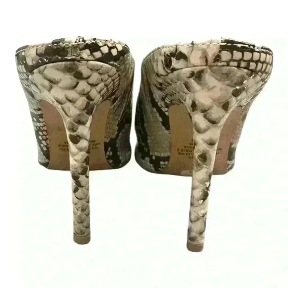 Express Faux Snakeskin Mule Pumps Excellent Condition, size 7 - Picture 4 of 7